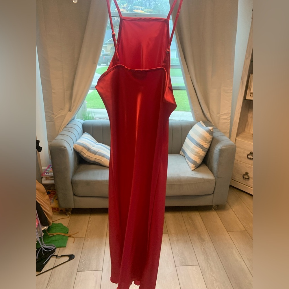 bebe Red Maxi Dress